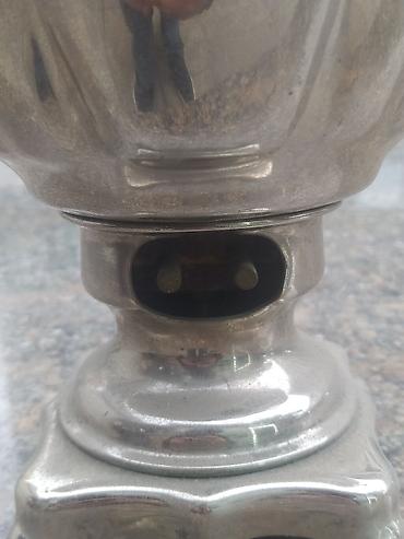 dekor odun: Klassik metal samovar - Material: cilalanmış metal/nişasta rəngli — 5