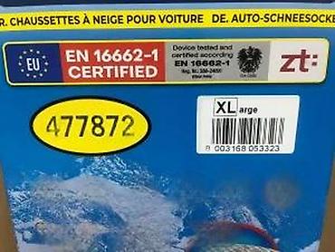 Auto oprema: Menabo Snow Socks – tekstilne navlake za gume (par), veličina XL - — 12