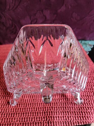 Ostalo posuđe: Bombonijera nova,kristal Zajecar 70te. Bombonijera kristalled — 19