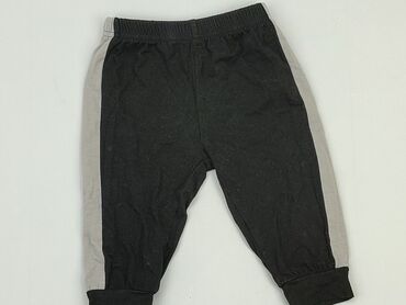 czarne legginsy 98: Spodnie dresowe, 6-9 m, stan - Bardzo dobry