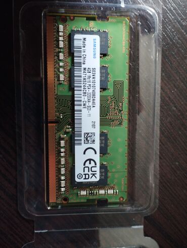 ddr4 ноутбук: Оперативная память, Б/у, Samsung, 4 ГБ, DDR4, 3200 МГц, Для ноутбука