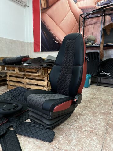 Чехлы и накидки на сиденья: Чехлы Кожаные, цвет - Черный, Volvo, Новый, Самовывоз — 18