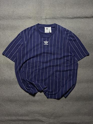 oversize tshirt: Futbolka, Adidas, L, rəng - Göy — 1