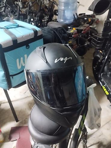 vega kask: Vega tam üzlü motosiklet dəbilqəsi - Rəng: mat qara - Növ: full-face — 1