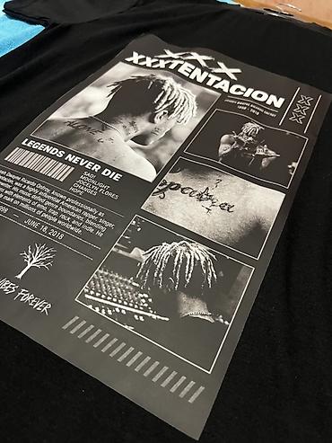 Футболки: Xxx tentacion basqılı köynək L razmer Metrolara çatdırılma var yeni — 2