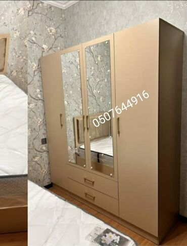 Dolablar: Yeni, Açılan, 3 qapılı Düz dolab, Qarderob, paltar dolabı — 5