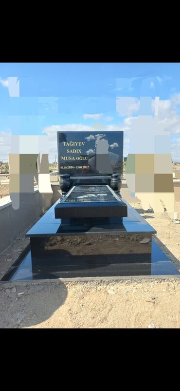 Başqa xidmətlər: Göstərdiyimiz xidmətlər abidə daşlarının hazırlanması, yorulması — 30