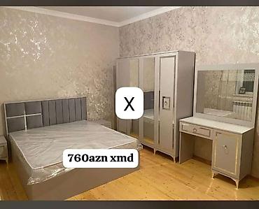 makyaj ucun masa: Yataq otağı mebel dəsti Komplekt: - Çarpayı (başlıq hissəsi — 1