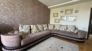Divanlar: Künc divan, İşlənmiş, Açılmayan, Bazalı, Vеlur parça, Çatdırılma yoxdur — 1