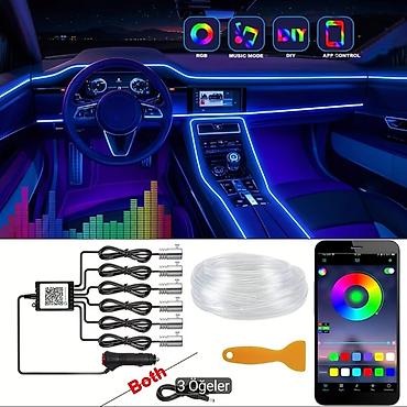 07 salon: Avtomobil üçün RGB LED salon işıqlandırma dəsti Xüsusiyyətlər: - RGB — 1