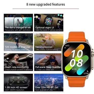 Ručni satovi: Smart Watch T800 Cena:1900din T800 je povoljan sat koji karakteriše — 7