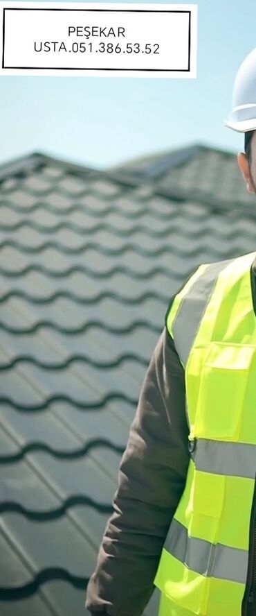 Santexnik işləri: Peşəkar dam quraşdırma xidmətləri təklif olunur. Müxtəlif rənglərdə
