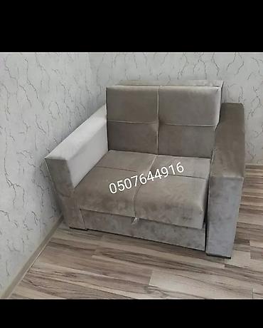 divan mobilya: Yeni, Kreslo-kravat, Vеlur parça, Kredit yoxdur, Pulsuz çatdırılma — 3