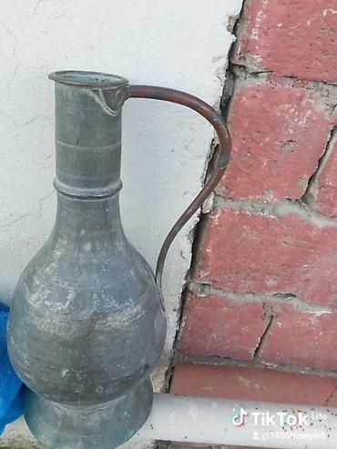 smavarlar: Antik mis samovar və bədii mis qab - Material: qalın mis (samovar) — 6