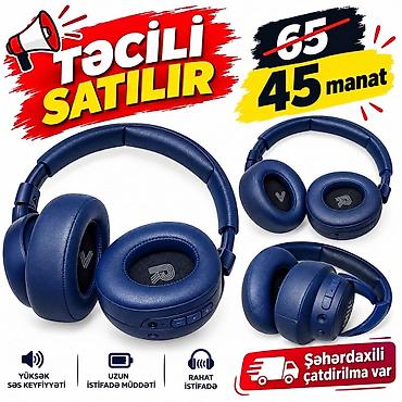 İşlənmiş Simli Qulaqcıqlar, JBL, rəng - Göy