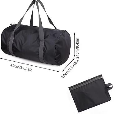 idman çantaları: Yığılan idman/səyahət çantası - Forma: silindrik duffel - Ölçülər: 49 — 3