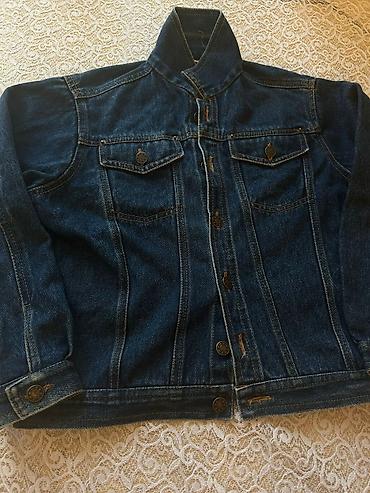 koja pencek: Klassik tünd-mavi cins gödəkçə - Material: 100% denim (cins), sıx — 1
