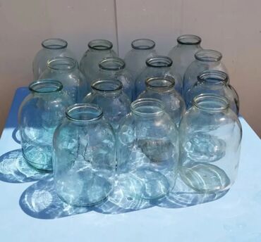 бутыль стеклянная 50 литров: 3 kg’liq banka balonlar. Uzerlerinde Cizigi ve ya catlagi yoxdur. Real