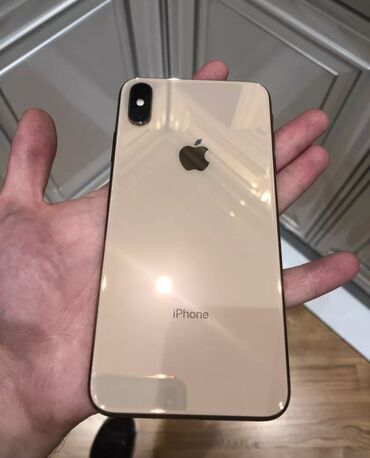 Apple iPhone: IPhone Xs Max, 64 GB, Qızılı, Zəmanət, Face ID, Sənədlərlə