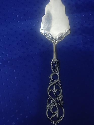 tort ucun samlar: Metal tort spatulası - Materiyal: metal (gümüşü rəng) - Təyinat — 3