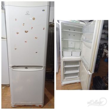 sumqayitda islenmis soyuducu: Б/у 2 двери Indesit Холодильник Продажа, цвет - Белый