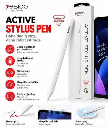 pendir qizardan: Yesido Active Stylus Pen – simsiz qələm - Dəqiq və hamar yazı — 1