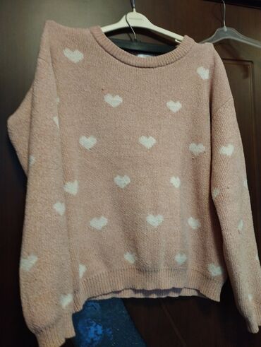 детский свитер с рисунком: Женский свитер S (EU 36), M (EU 38), цвет - Розовый