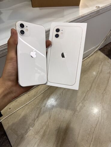 купить телефон айфон 11 бу: IPhone 11, 64 ГБ, Белый, Коробка