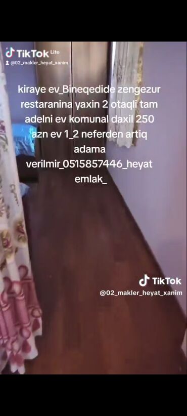 Uzunmüddətli kirayə evlər: 40 kv. m, 1 otaqlı, Kombi, Qaz, İşıq — 13