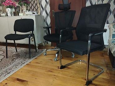 Ofis mebeli: Ofis oturacaqları dəsti qiymət 3 ne aidi çox ucuz verirəm yer tutur — 1