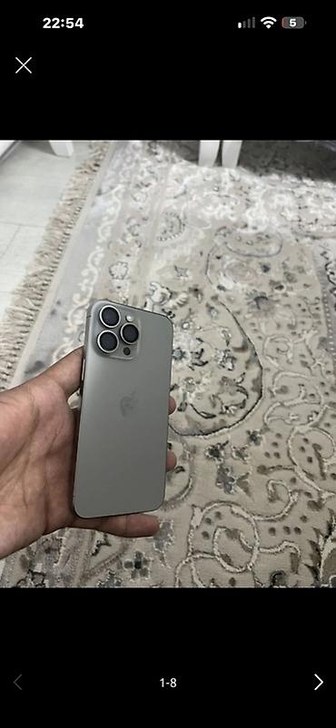 IPhone 15 Pro Max, Б/у, 256 ГБ, Natural Titanium, 90 % at lalafo.kg IPhone 15 Pro Max, Б/у, 256 ГБ, Natural Titanium, 90 %