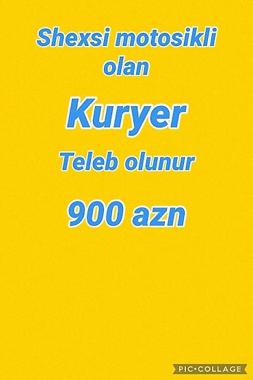 depozitsiz motosiklet: Moto-kuryer tələb olunur, Aylıq ödəniş, 1 ildən az təcrübə — 1
