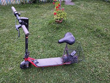 Электротранспорт: Ninebot elektrik skuter – oturacaqlı və səbət əlavə olunub - — 3