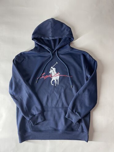 зип худи оверсайз мужские: Мужская толстовка, M (EU 38), Us Polo Assn, Новый, цвет - Синий, Бесплатная доставка