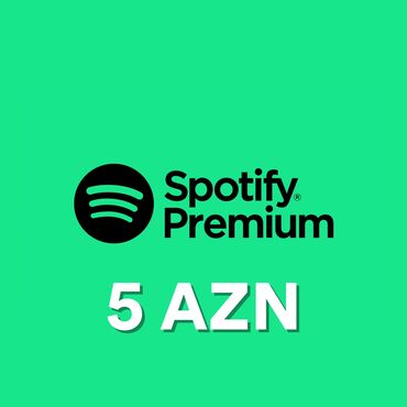 Другие услуги: Spotify Premium - 1, 3, 6, 12 aylıq paketlər çox sərfəli qiymətə