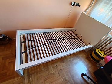 Kreveti: IKEA MALM Krevet — 50 € Prodaje se polovan IKEA MALM krevet u beloj — 9