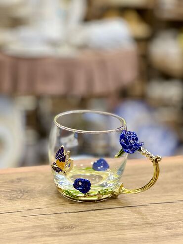 Fincanlar: Fincanlar, rəng - Qızılı, Şüşə, 1 əd, 250 ml, Türkiyə — 10