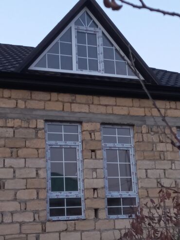 Plastik pəncərələr: Yeni İkiqat şüşə paketi Plastik pəncərə, Еni: 1000 sm, Uzunluğu: 1000 sm, Pulsuz quraşdırma — 12