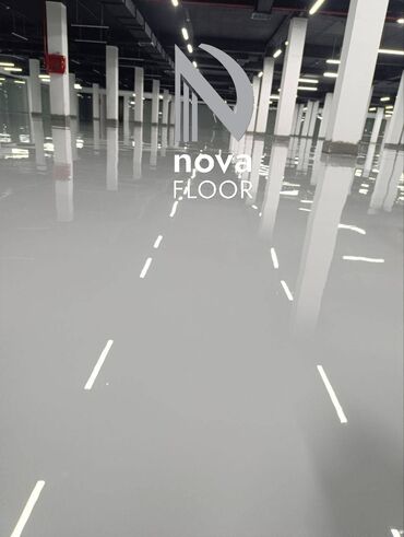 лак для паркета: Эпоксидный наливной пол для парковки от компании "Nova Floor"