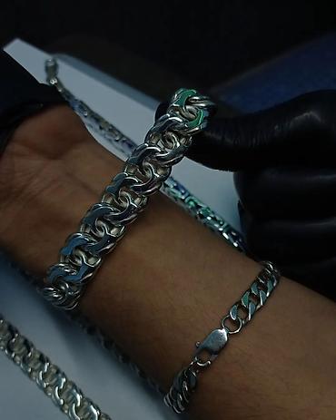 Серебряные цепочки: Цепочка, Проба 960, Мужские, Новый — 19