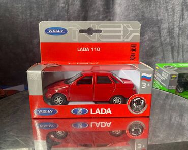 скупка масштабных моделей автомобилей: Коллекционная модель Lada VAZ 110 Red 1998 Welly Scale 1:34 Art.