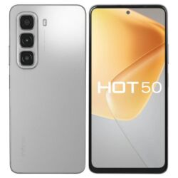 процессор и монитор: Infinix HOT 50, Колдонулган, 256 ГБ, түсү - Боз, 2 SIM