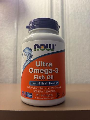 NOW Ultra Omega-3 Fish Oil – 90 softgel - Tərkib: hər kapsulda 1 000