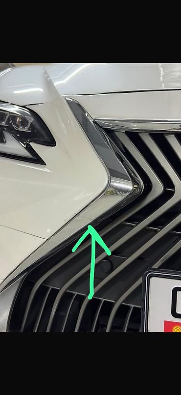 Накладка/окантовка передней решётки радиатора (хром) для Lexus LX