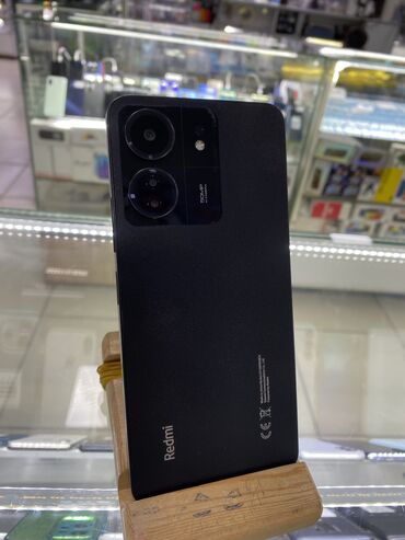 телефен: Redmi, Redmi 13C, Б/у, 128 ГБ, цвет - Черный, 2 SIM