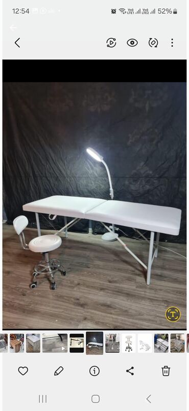 Kuşetkalar: Yeni, Kosmetoloji kuşetka, Qatlanan, rəng - Ağ — 12