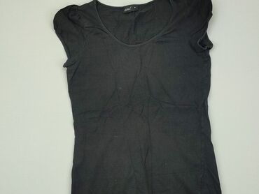 t shirty damskie czarne krótki rękaw: T-shirt, Okay, S (EU 36), condition - Good