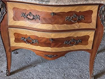 sofa od kože: Komoda sa mermernom pločom – barok/rokoko stil - Elegantna komoda sa — 10