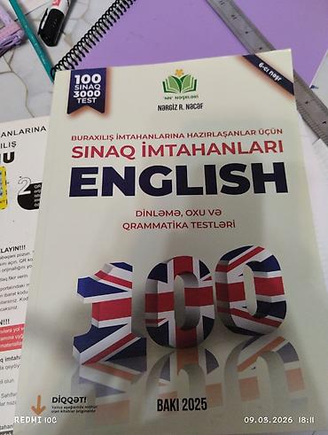 Testlər: Məhsul: “Sınaq İmtahanları – English” (Nərgiz R. Nəcəf, “NN Nəşrləri” — 3