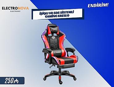 notebook kredit: 🎮 İşıqlı və Səs Sistemli Gaming Kreslo – ENDİRİM! Oyun həvəskarları — 1